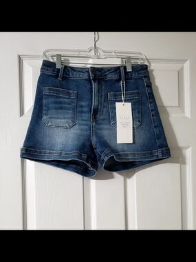Risen Denim Shorts